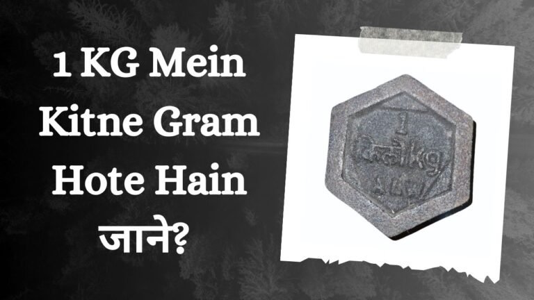 1 KG Mein Kitne Gram Hote Hain जाने? | 1 KG Kitna Hota Hai